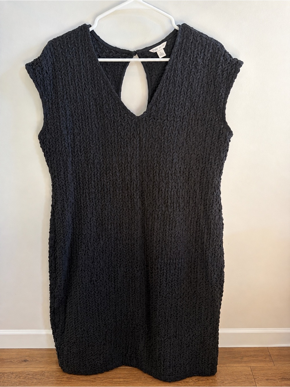 Cato Black Textured Knit Dress – Women’s